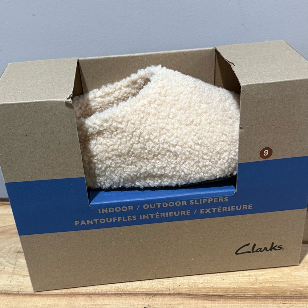 Clarks Sherpa Slide‎ Clogs slippers Size 9 - Picture 2 of 6